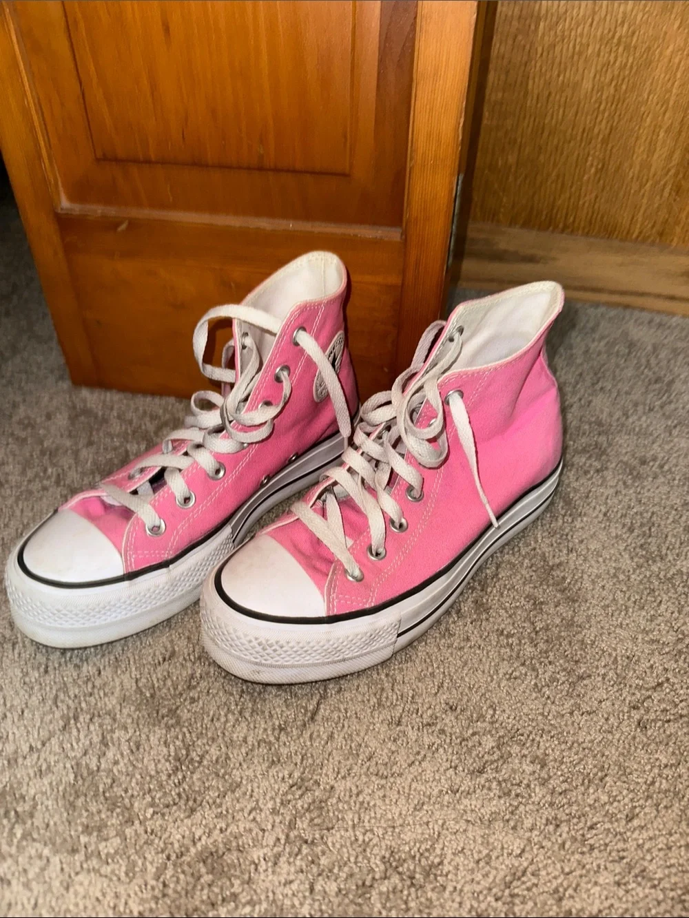 Converse Pink High-Top Canvas Sneakers